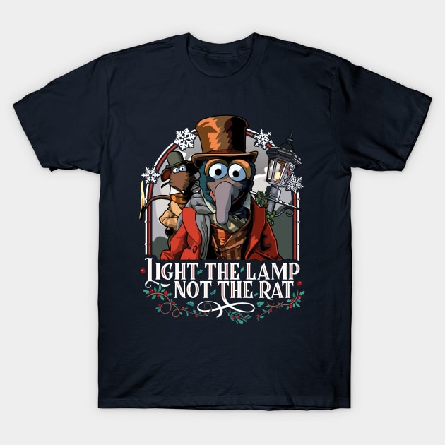 Muppet Christmas Carol - Light the Lamp Not the Rat T-Shirt by RetroReview